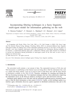 Incorporating filtering techniques in a fuzzy linguistic multi