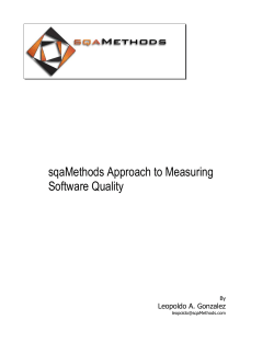 sqaMethods Approach of Measuring Software Quality