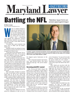 Battling the NFL `Relentless` lawyer first to win pension appeal