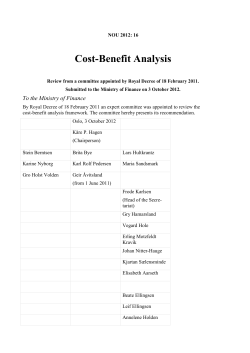 16 Cost Benefit Analysis - The Social Discount Rate