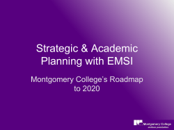 Previous Strategic Plan - EMSI - Economic Modeling Specialists