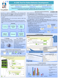A CASE Tool For Robot Behavior Development
