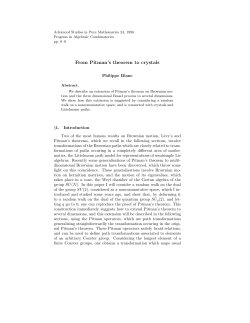 From Pitman`s theorem to crystals