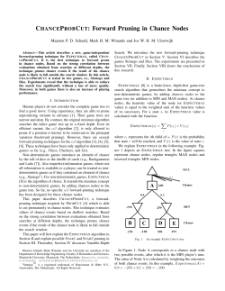 CHANCEPROBCUT: Forward Pruning in Chance Nodes