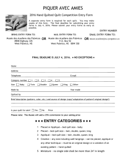 Competition Entry Form in  format