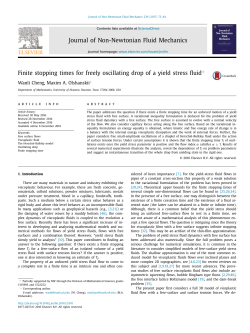 Finite stopping times for freely oscillating drop of a yield stress fluid