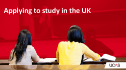 Applying to study in the UK presentation