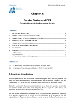 Fourier Series with Complex Coefficients