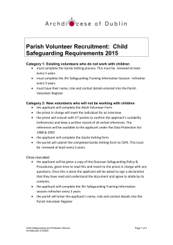 Altar Server Application/Consent Form