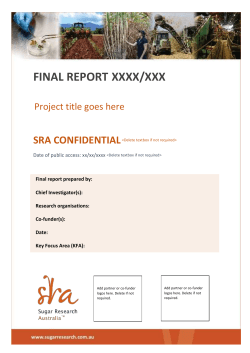 SRA project Code, Project Title