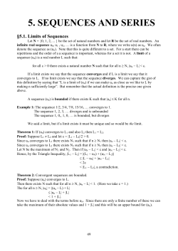 CHAP05 Sequences and Series