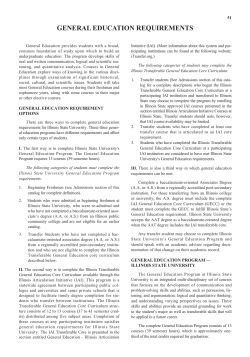 general education requirements