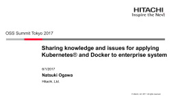 Sharing knowledge and issues for applying Kubernetes and Docker