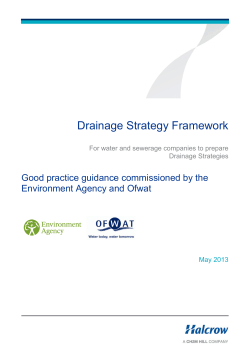 Drainage Strategy Framework
