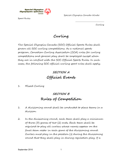 Curling - Special Olympics Canada