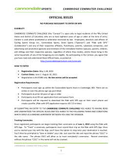official rules - Cannondale Sports Stores