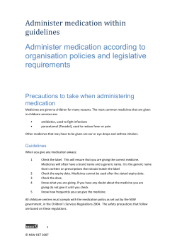 Document all medication administration in accordance with