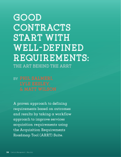 good contracts start with well