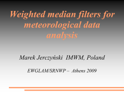EWGLAM 2009 Jerczynski Wm Filters