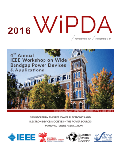 4 Annual IEEE Workshop on Wide Bandgap Power