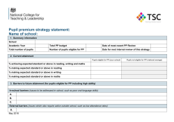 Pupil Premium Strategy Template Primary