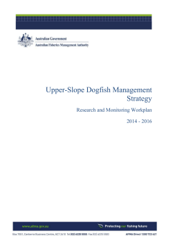 Upper-Slope Dogfish Management Strategy review process