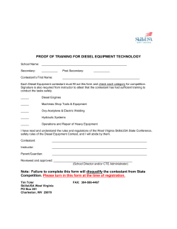 Diesel Proof of Training Signature Form