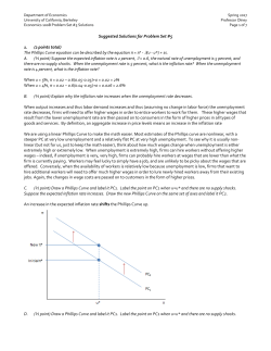 Suggested Solutions for Problem Set #1