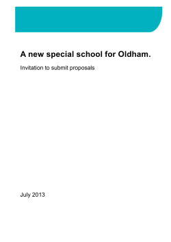 A new special school for Oldham.
