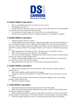 Moving Home Tips - DS Carriers Ltd