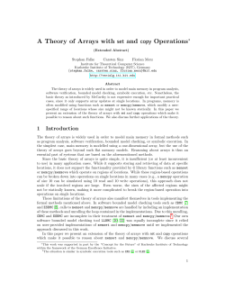 A Theory of Arrays with set and copy Operations