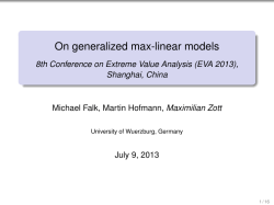 On generalized max-linear models