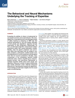 The Behavioral and Neural Mechanisms Underlying the Tracking of
