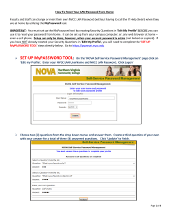 How To Reset Your LAN Password From Home