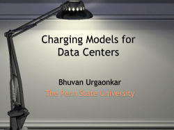 Charging Models for Data Centers