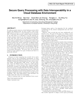 Secure Query Processing with Data Interoperability in a