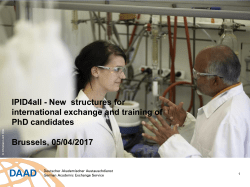 Birgit Siebe-Herbig (DAAD) - New structures for international