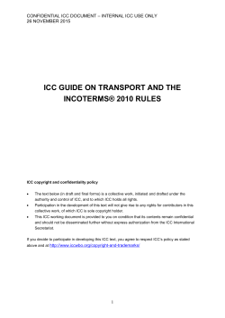 guidance on incoterms &reg; 2010 rules for any mode or modes of
