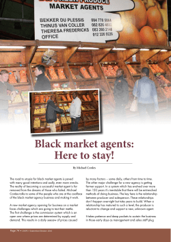 Black market agents: Here to stay!