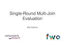 Single-Round Multi-Join Evaluation