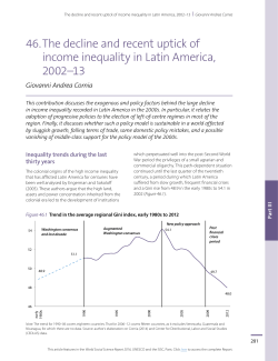 The Decline and recent uptick of income inequality in