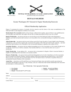 Membership Application - Buffalo Soldiers