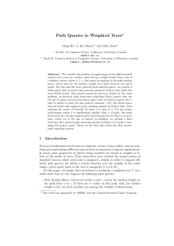 Path Queries in Weighted Trees