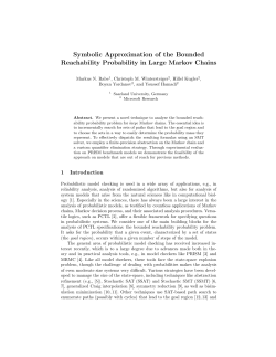 Symbolic Approximation of the Bounded Reachability Probability in