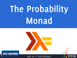 Probability Monad