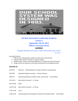 Final Cohort 5 Agenda Sept 2015