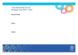 Strategic Plan 2015-2018 - Tully State High School