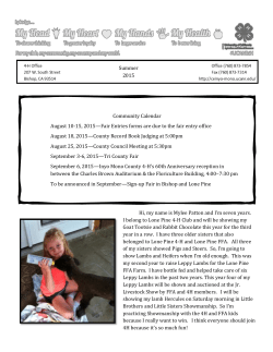 Newsletter - Inyo and Mono Counties UCCE