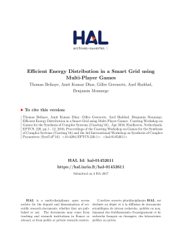 Efficient Energy Distribution in a Smart Grid using Multi