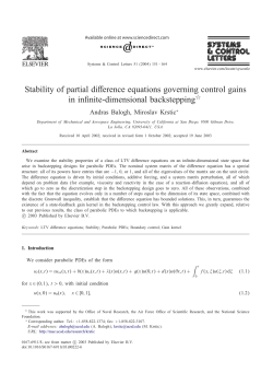 Stability of partial difference equations governing